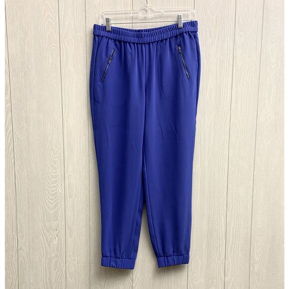 J. Crew Blue Jogger Pant Zip Pockets Size 6 - Picture 1 of 6